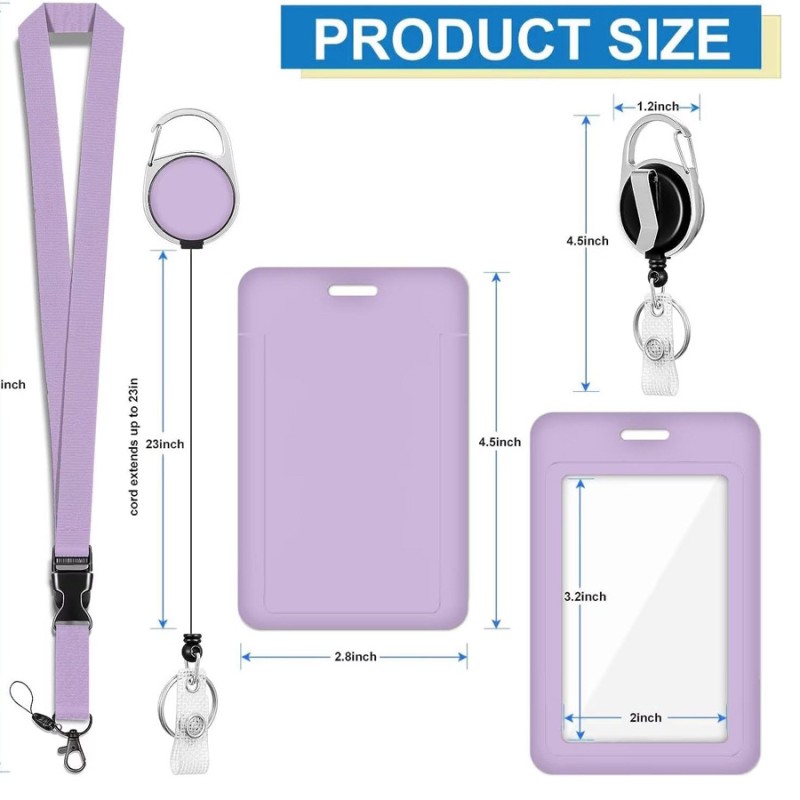 حارّ عمليّة بيع لون حبل معلق رقبة قابل للسحب مشبك عمل بطاقة مجموعة من الموظفين بطاقة الصدر بطاقة حافلة مجموعة العلامة التجارية