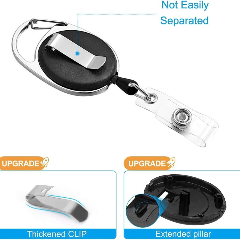 حارّ عمليّة بيع عبر الحدود بيضاوي الشكل معدن مشبك زنك سبيكة قابل للسحب مفتاح مشبك