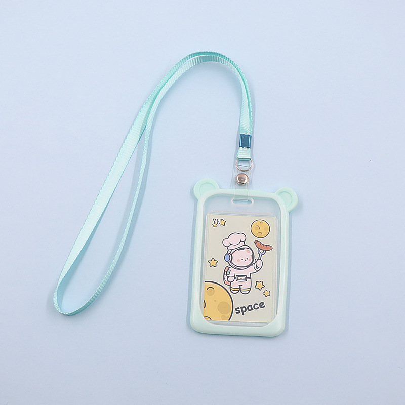 الحرم الجامعي طالب سيليكون ميكي كاكا بطاقة حافلة مع مجموعة حبل بطاقة التحكم في الوصول بطاقة بطاقة الأرز بطاقة العلامة التجارية مجموعة