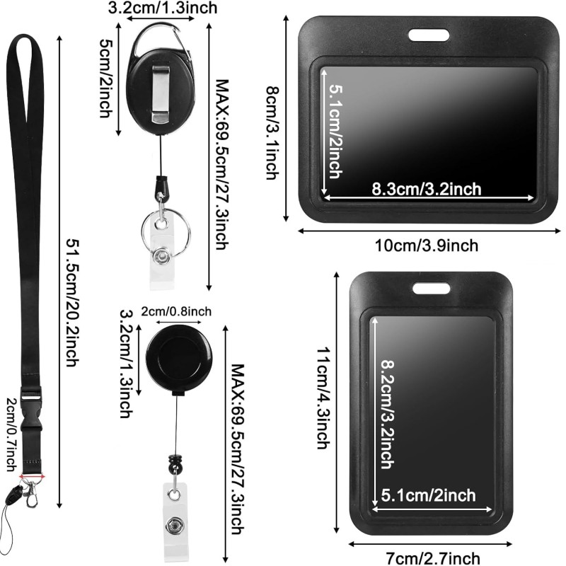 قابل للسحب عبر الحدود انزلاق غطاء بطاقة كم شارة مشبك حزام قابل للفصل حبل شارة بكرة مفتاح سلسلة جولة السفينة المشبك