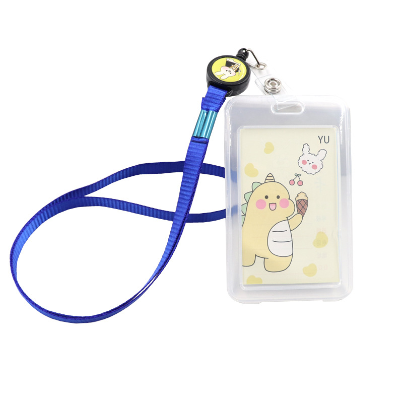 غطاء بطاقة توسيع سميكة للطلاب مع حبل تعليق 0.5 سم بطاقة إلكترونية سميكة بطاقة حافلة بطاقة وجبة الطالب غطاء بطاقة الدخول