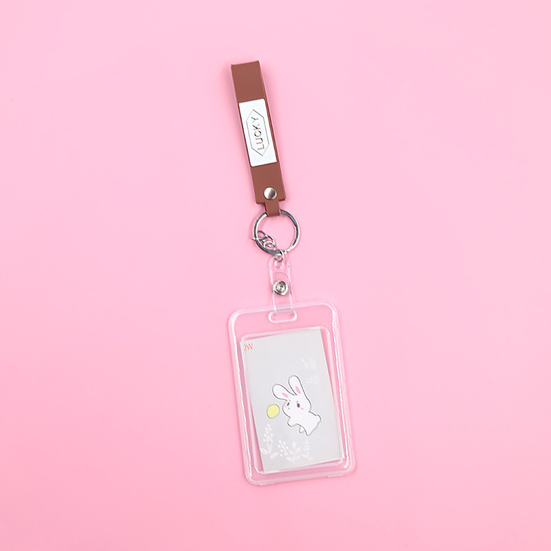 لطيف بطاقة الطالب مجموعة الحرم الجامعي بطاقة وجبة مدخل الحرس شفافة بطاقة حافلة الصدر بطاقة الهوية قصيرة مفتاح سلسلة بطاقة مجموعة