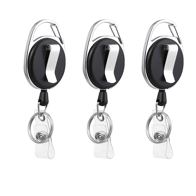 مشبك معدني سهل السحب، مشبك من سبائك الزنك، مشبك قابل للسحب سهل السحب، مفتاح بيضاوي مضاد للضياع