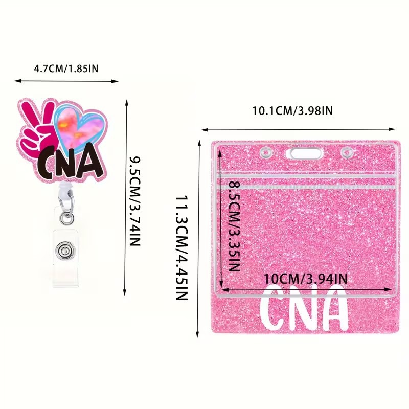 بطاقة هوية ممرضة أكريليك لامعة، شارة اسم الممرضة، شارة صدر الطبيب