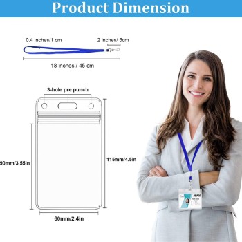 الأمازون Amazon حار بيع بولي كلوريد الفينيل للماء بطاقة الهوية مجموعة حبل الرقبة شنقا حزام الدورية ياء على شكل