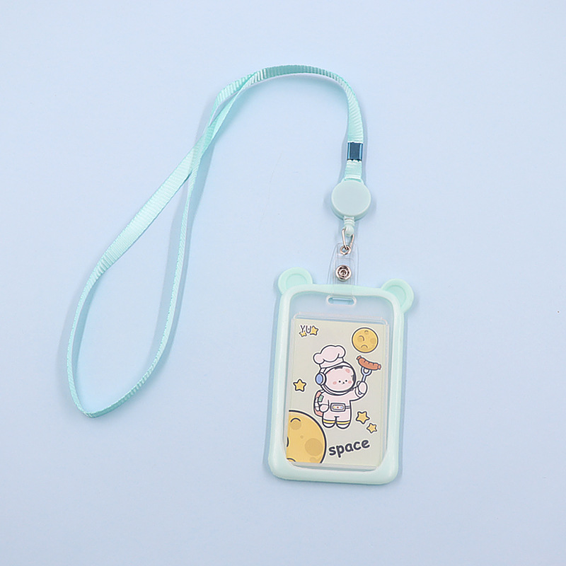 جديد ميكي ماوس سيليكون بطاقة متداخلة مع الحبل الحرم الجامعي بطاقة الطالب بطاقة حافلة بطاقة التحكم في الوصول بطاقة هوية مجموعة