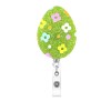 بيضة عيد الفصح الاكريليك مشبك سهل سحب شارة عطلة بكرة قابل للسحب بكرة التمساح مشبك