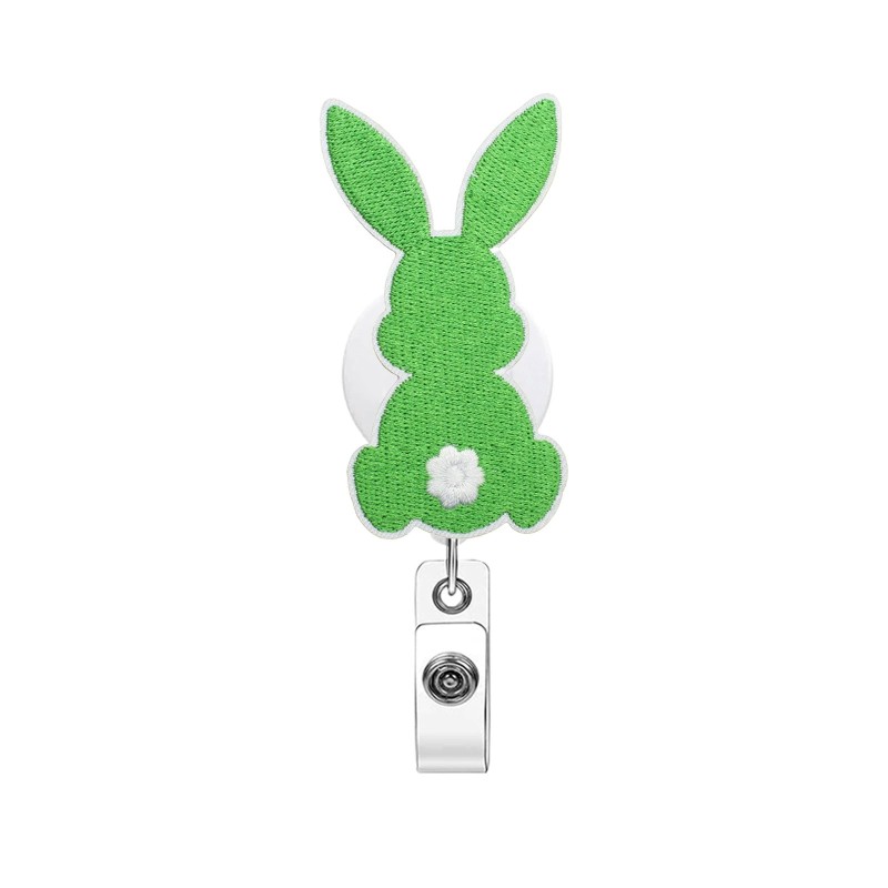 عيد الفصح الأرنب عبر الحدود من السهل سحب مشبك قابل للسحب شارة بكرة التمساح كليب من السهل سحب مشبك الرعاية الصحية هدية