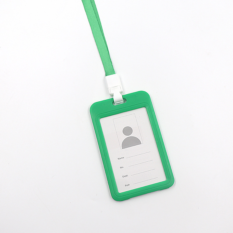 على الوجهين بطاقة عمل شفافة مع مجموعة حبل معلق بطاقة هوية الموظفين مجموعة الحرم الجامعي بطاقة وجبة بطاقة حافلة مجموعة