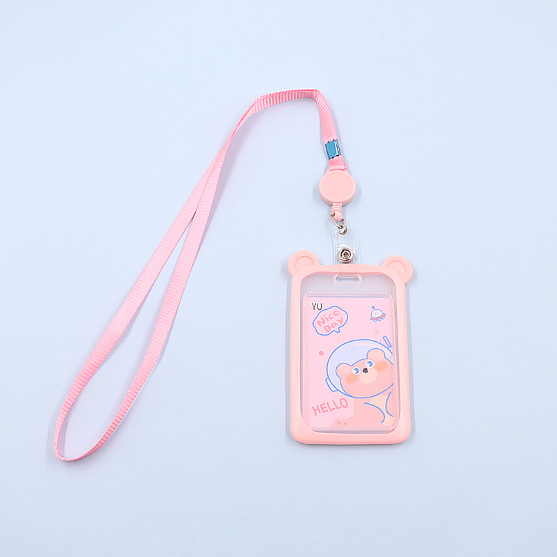 جديد ميكي ماوس سيليكون بطاقة متداخلة مع الحبل الحرم الجامعي بطاقة الطالب بطاقة حافلة بطاقة التحكم في الوصول بطاقة هوية مجموعة