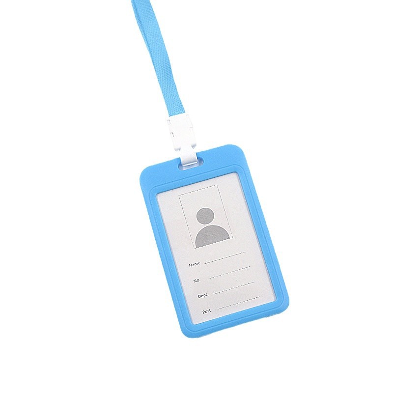 على الوجهين بطاقة عمل شفافة مع مجموعة حبل معلق بطاقة هوية الموظفين مجموعة الحرم الجامعي بطاقة وجبة بطاقة حافلة مجموعة