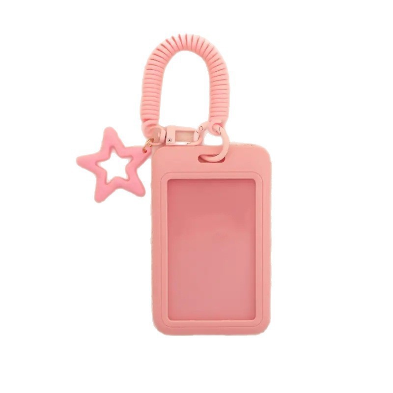 الحد الأدنى من لون الطالب بطاقة المدرسة مجموعة واقية من فقدان ثلاثة بوصة عرض حقيبة صغيرة قلادة بطاقة الهوية مجموعة