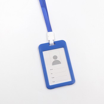 على الوجهين بطاقة عمل شفافة مع مجموعة حبل معلق بطاقة هوية الموظفين مجموعة الحرم الجامعي بطاقة وجبة بطاقة حافلة مجموعة