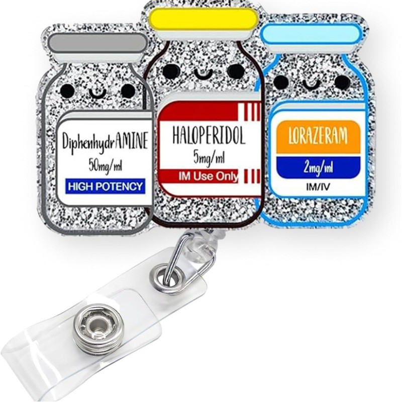 حار بيع عبر الحدود من السهل سحب مشبك الاكريليك زجاجة الدواء شارة بكرة