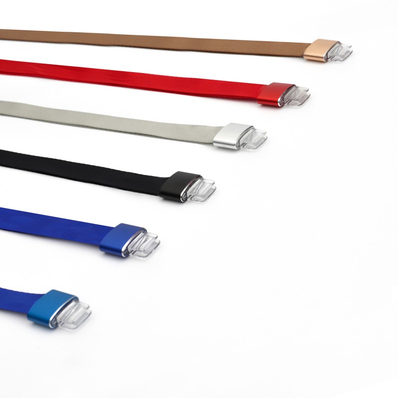 البلاستيك غطاء بطاقة مخصصة مزدوجة من جانب بطاقة شفافة قلادة الحبل غطاء بطاقة الهوية