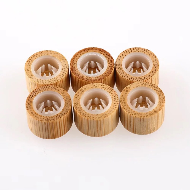 مشبك حزام المعصم نمط خشب الخيزران