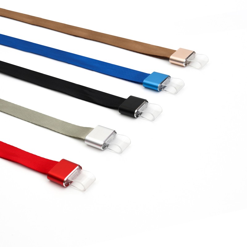 البلاستيك غطاء بطاقة مخصصة مزدوجة من جانب بطاقة شفافة قلادة الحبل غطاء بطاقة الهوية