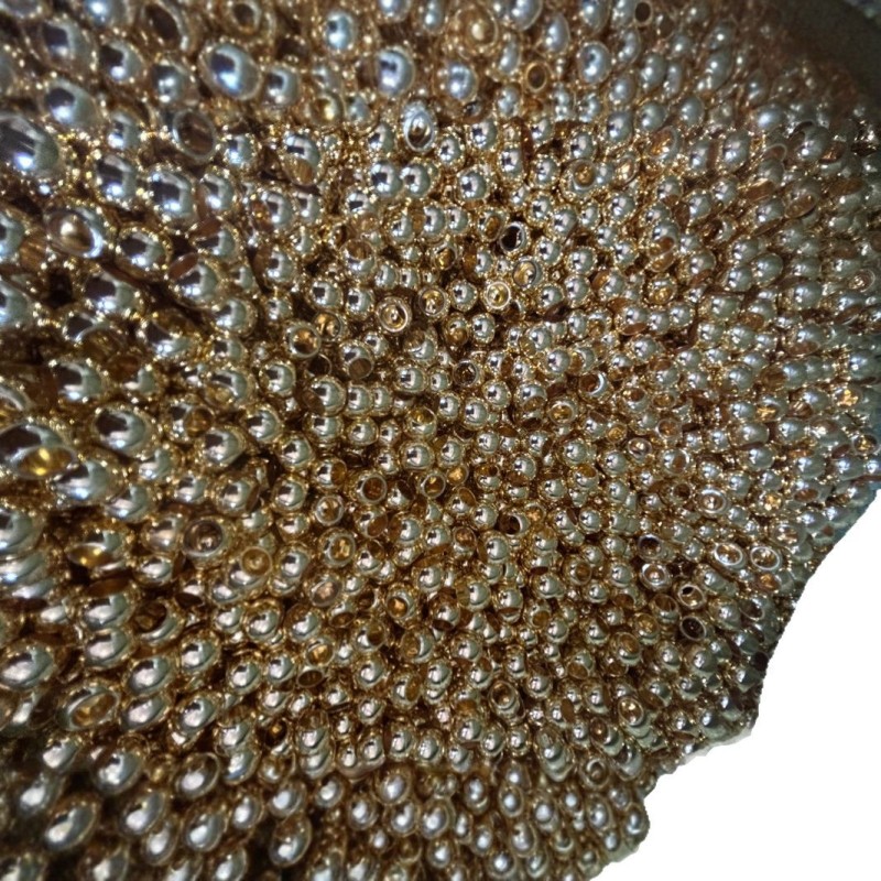 مشبك حزام المعصم الثابتة باللون المعدني الذهبي 1000 قطعة