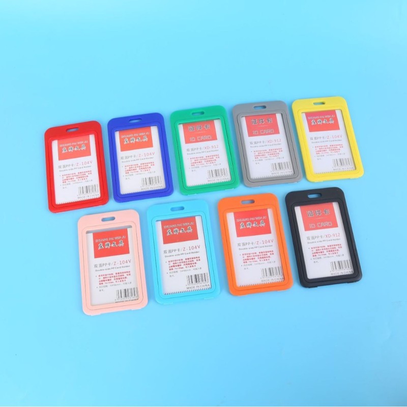 حاملة بطاقة مزدوجة الجانب شفافة من البروبلين