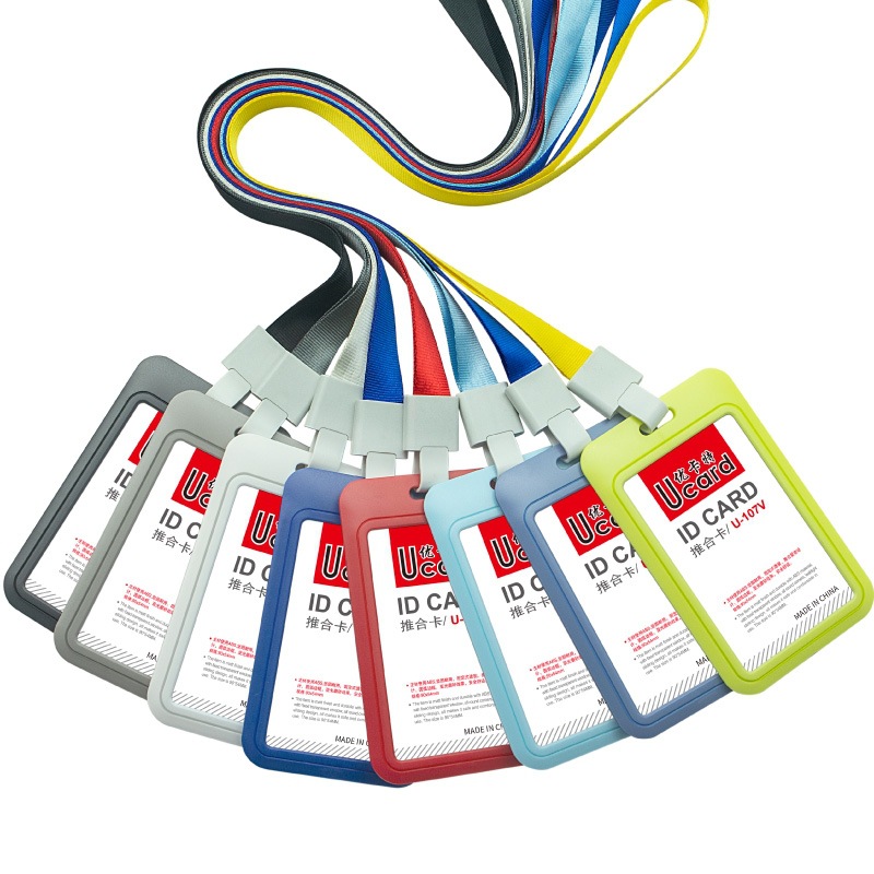 حامل بطاقات UCAR U-107 صغير الحجم يُغلق بالضغط