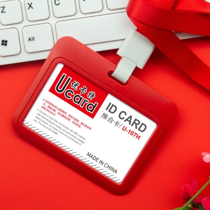 حامل بطاقات UCAR U-107 صغير الحجم يُغلق بالضغط