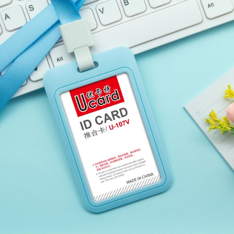 حامل بطاقات UCAR U-107 صغير الحجم يُغلق بالضغط
