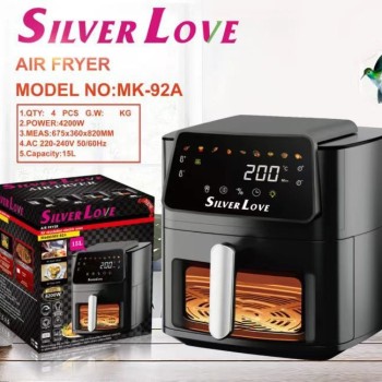 التجارة الخارجية عبر الحدود مقلاة الهواء المنزلية الذكية البصرية الزجاج الشفاف مقلاة كهربائية التلقائي بالكامل فرن البطاطا المقلية