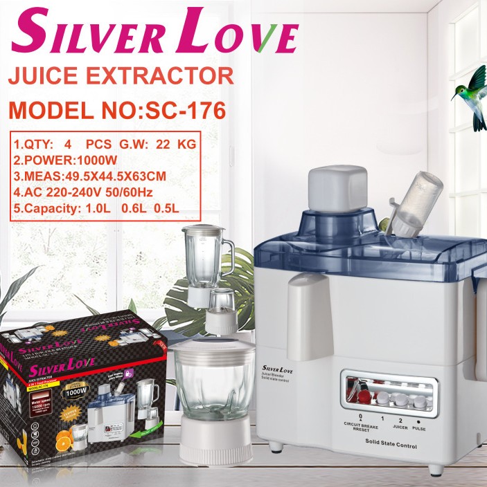 عبر الحدود أربعة في واحد متعدد الوظائف المحلية عصارة الزجاج آلة عصير الأصلي آلة متعددة الأغراض آلة طحن اللحوم المحرض