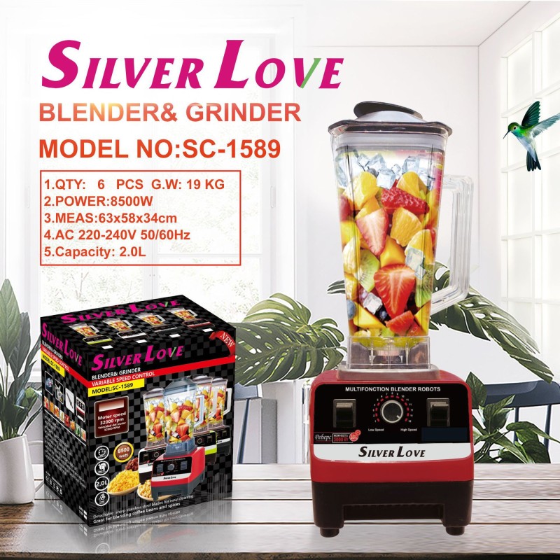 التجارة الخارجية تصدير كأس مزدوجة الجدار كسر آلة عصارة آلة الطبخ آلة طحن آلة عصير 7630motor بليندر