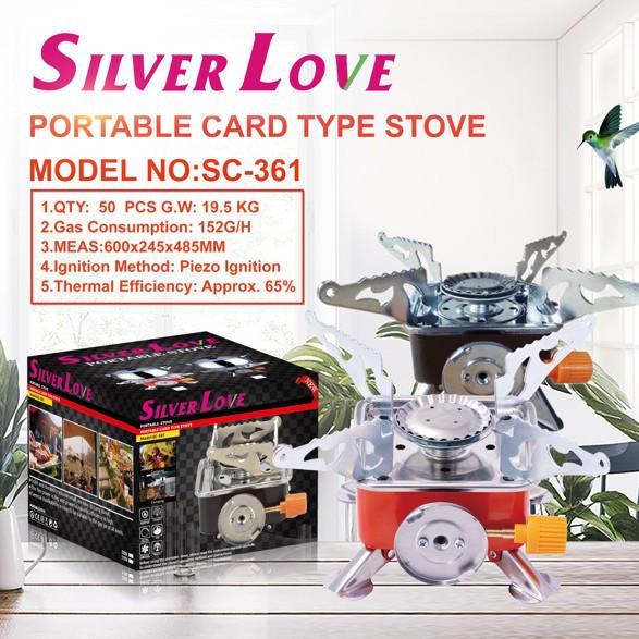 في الهواء الطلق التخييم المحمولة الرياح واقية من موقد الغاز في الهواء الطلق نزهة موقد مربع صغير مربع نوع المشبك رئيس موقد