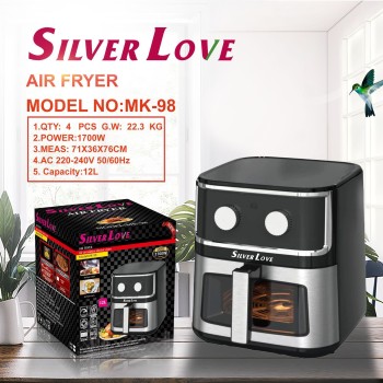 الهواء المقلاة 8L المطبخ الكهربائية عبر الحدود الجوية فراير الفولاذ المقاوم للصدأ