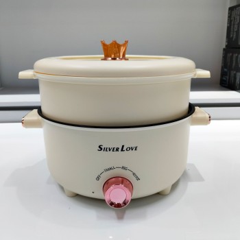 التجارة الخارجية تصدير متعددة الوظائف الكهربائية وعاء يغلي مصغرة مقبض واحد الأجهزة المنزلية الصغيرة مطبخ مزدوج الصف العلوي والسفلي تبخير غير عصا وعاء يغلي