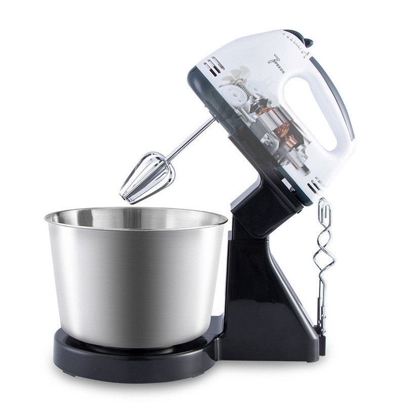 تصدير الكهربائية المنزلية الجدول البيض الخافق مع الفولاذ المقاوم للصدأ دلو كريم الخبز كعكة العجين آلة