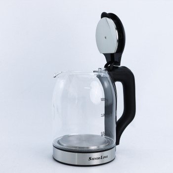 غلاية كهربائية عالية الزجاج البورسليكات شفافة التلقائي انقطاع التيار الكهربائي 1.8L غلاية كهربائية