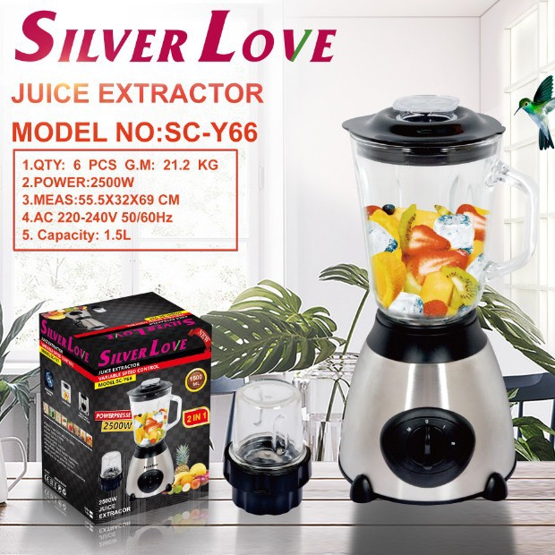 Y66 الزجاج آلة الطبخ ، آلة عصير ، آلة طحن ، عصارة