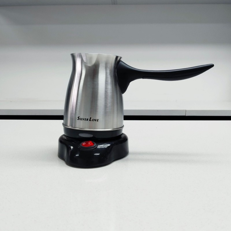 الفولاذ المقاوم للصدأ وعاء قهوة الكهربائية المنزلية التركية الصغيرة ناحية صانع القهوة