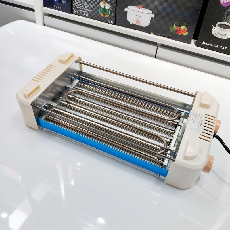 التجارة الخارجية تصدير السجق آلة التلقائي بالكامل المحلية الصغيرة متعددة الوظائف آلة هوت دوج ثلاثة في واحد الكهربائية تحميص المقالي النقانق