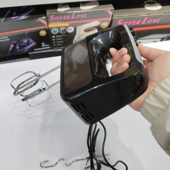 تصدير الأزياء الإبداعية المحمولة الكهربائية خلاط البيض - النمط الأوروبي لون مربع الفولاذ المقاوم للصدأ خلاط