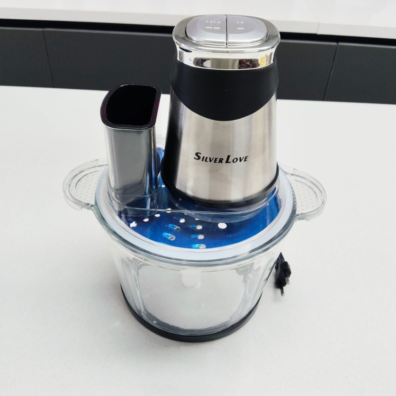 تصدير اللحوم الكهربائية المنزلية مفرمة الزجاج 3.0L قدرة كبيرة خلاط وعاء من الزجاج آلة الطبخ