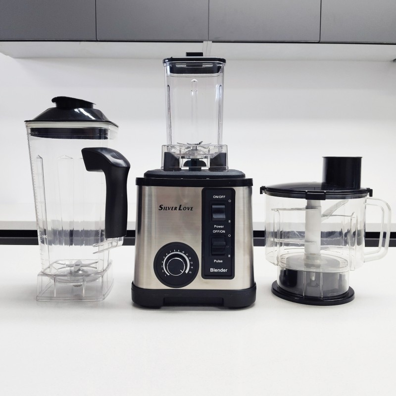 عبر الحدود 3L6INBLENDER متعددة الوظائف الفولاذ المقاوم للصدأ عالية الطاقة خلاط كسر الجدار المفرمة اللحوم سحق الجليد عصارة