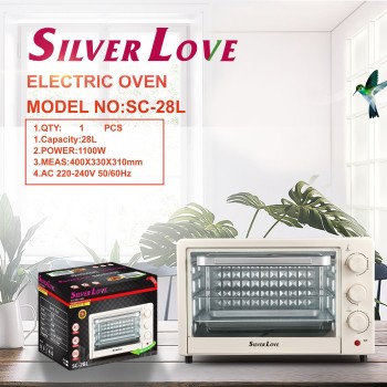 التجارة الخارجية تصدير 28L قدرة كبيرة 1100W عالية الطاقة متعددة الوظائف الكهربائية المنزلية فرن تعيين توقيت الخبز المزدوج