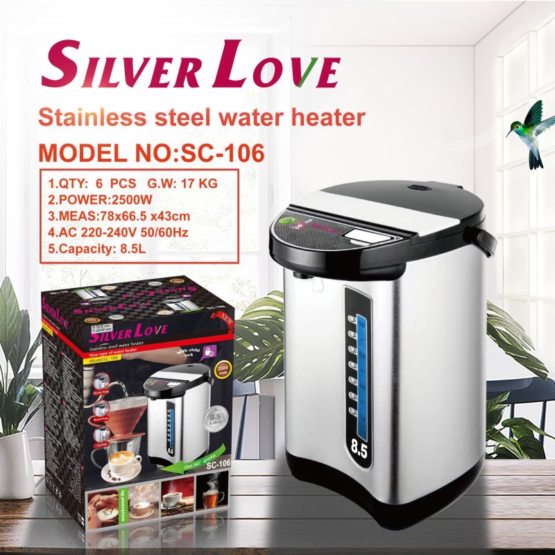 الفولاذ المقاوم للصدأ زجاجة الترمس الكهربائية الفولاذ المقاوم للصدأ زجاجة الترمس الكهربائية