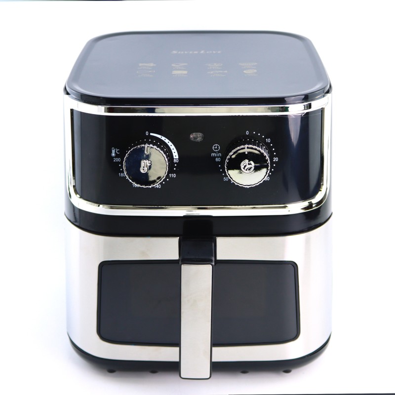 الهواء المقلاة 8L المطبخ الكهربائية عبر الحدود الجوية فراير الفولاذ المقاوم للصدأ