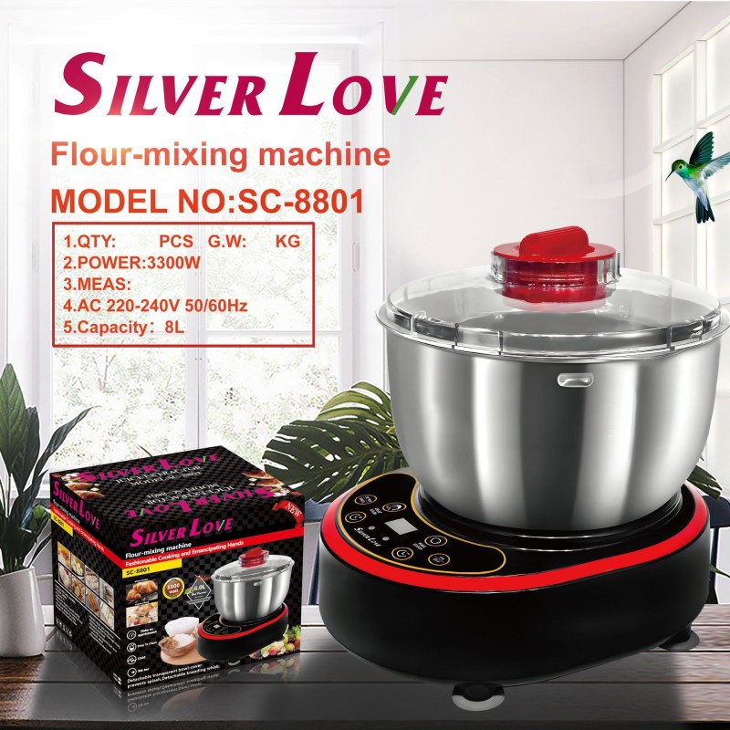 ذكي كامل تلقائي آلة العجن العجين متعددة الوظائف مربع اللون الإنجليزي