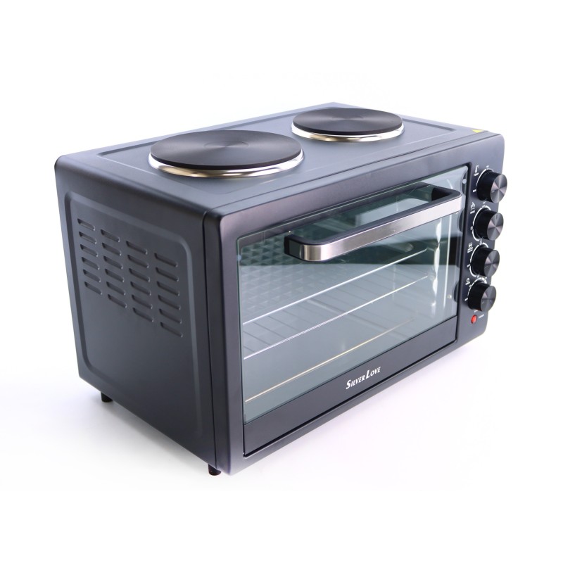 تصدير 50L مزدوجة طباخ سعة كبيرة 1700W + 1600W عالية الطاقة الكهربائية المنزلية فرن الخبز توقيت