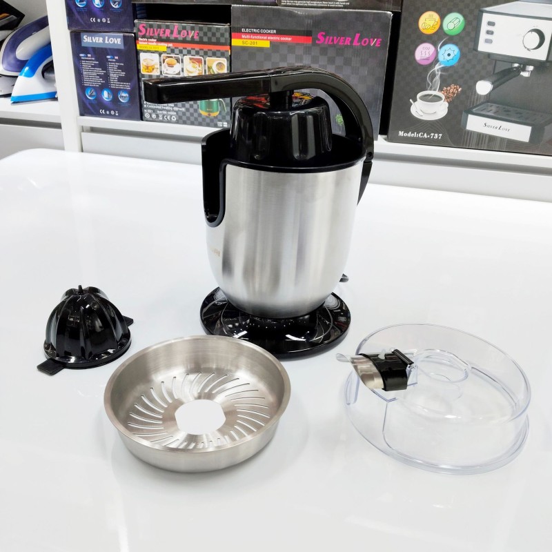 ومن ناحية الضغط عبر الحدود عصائر الفاكهة الكهربائية المنزلية الفولاذ المقاوم للصدأ آلة عصير الليمون الخام