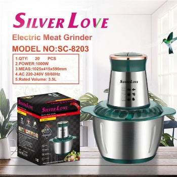 تصدير اللحوم الأوروبية المفرمة الفولاذ المقاوم للصدأ الكهربائية المنزلية متعددة الوظائف مطبخ المفرمة 3.0L