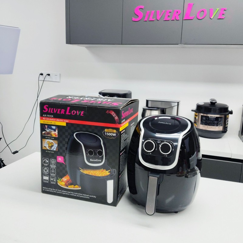 عبر الحدود 8L الهواء فراير فرايد مقلاة كهربائية متعددة الوظائف