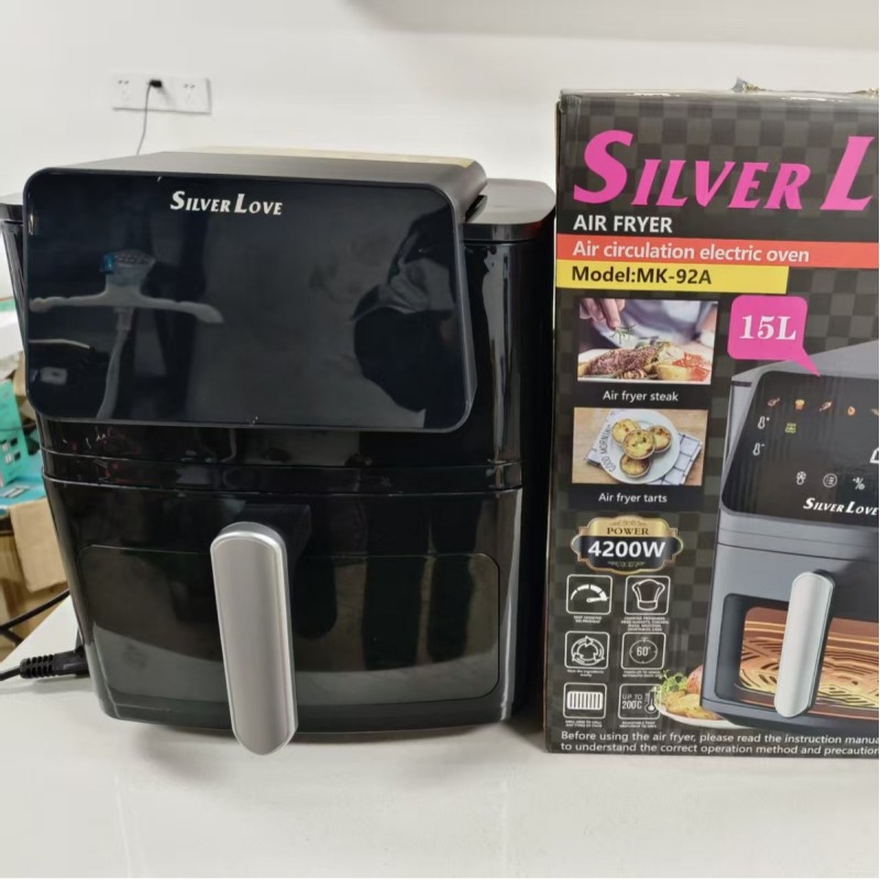 التجارة الخارجية عبر الحدود مقلاة الهواء المنزلية الذكية البصرية الزجاج الشفاف مقلاة كهربائية التلقائي بالكامل فرن البطاطا المقلية