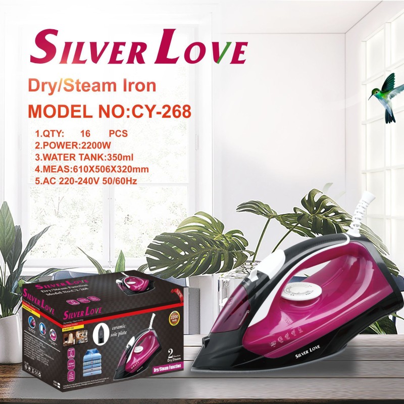 الكهربائية المنزلية الحديد البخار مع سلك 2200W